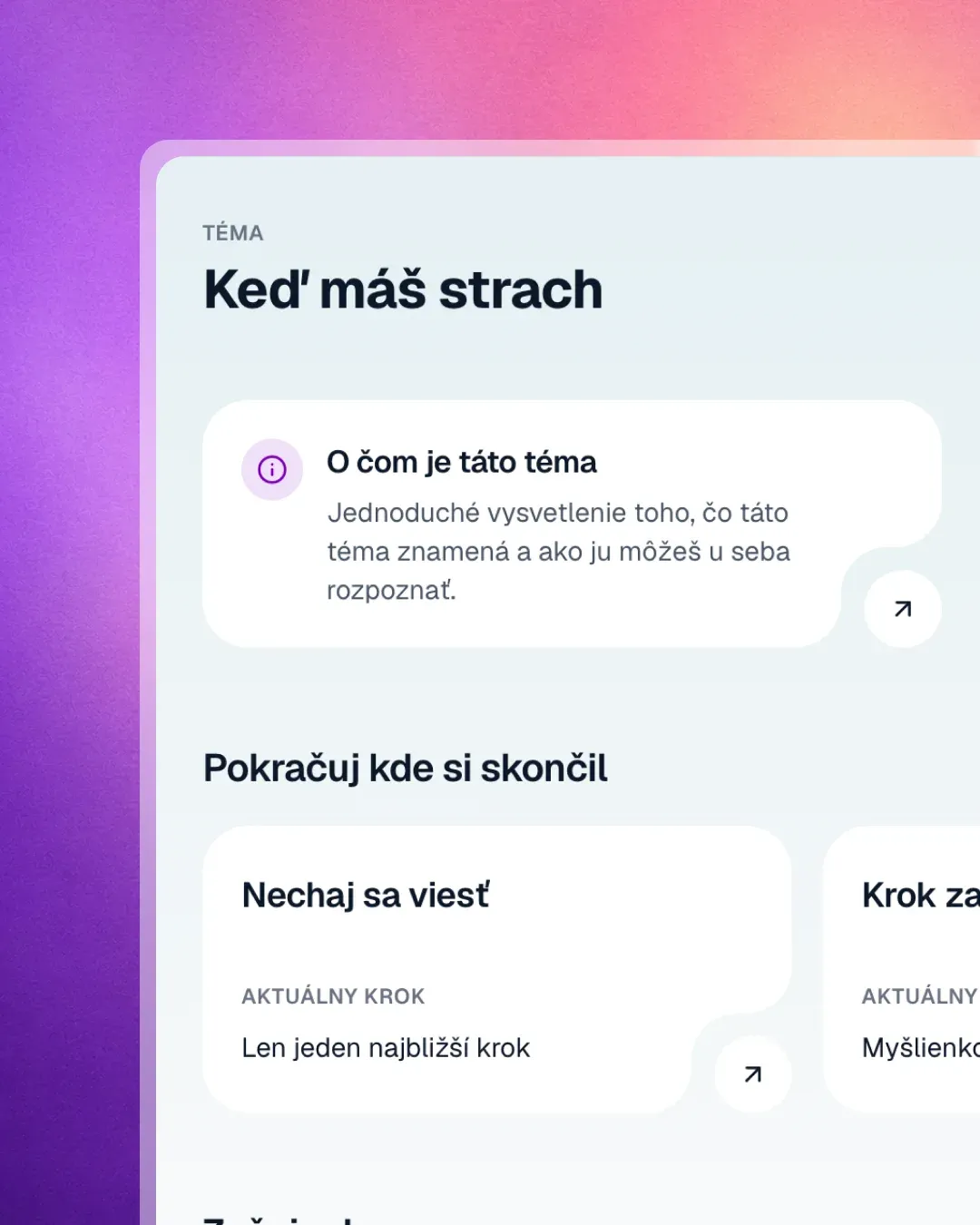 Postupuj krok za krokom
